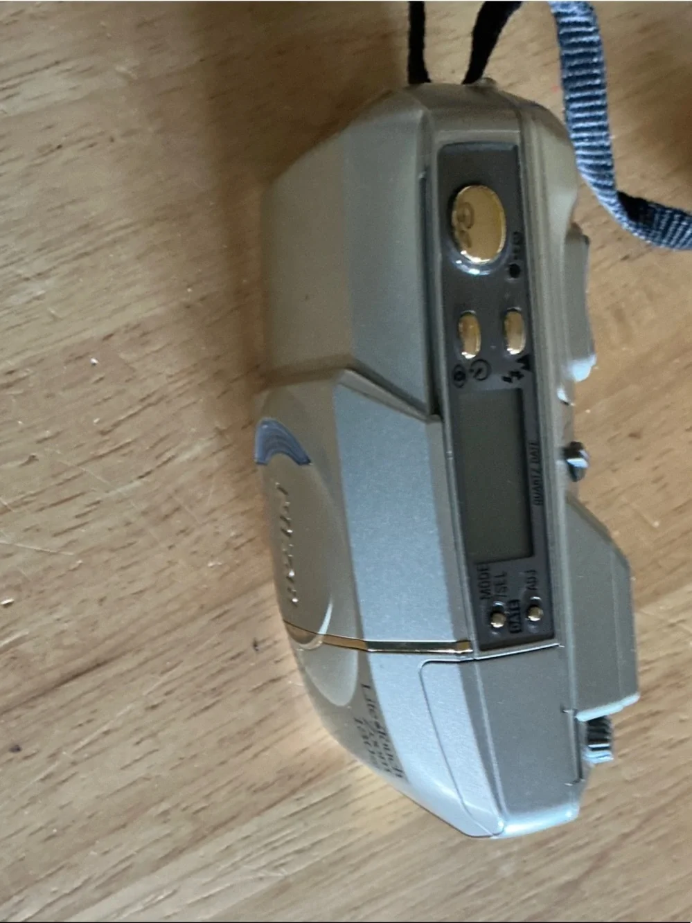 Nikon Silver Compact Digital Camera with Blue Accent